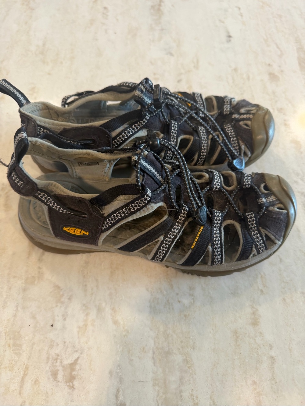 Keen Whisper Water Sandals Womens 7.5 Black/ Grey - Picture 4 of 6